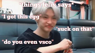 Things felix has said that live in my mind rent free✨