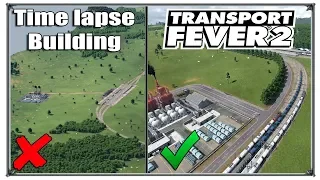 Time lapse building | Transport Fever 2 Перестройка станции Требовля (жд игры)