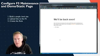Host a Maintenance or Static Website on F5 BIGIP using iRules