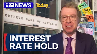 RBA decides to keep interest rate on hold | 9 News Australia