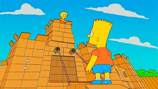 Bart y Lisa construllen un castillo de carton Los simpsons capitulos completos en español latino