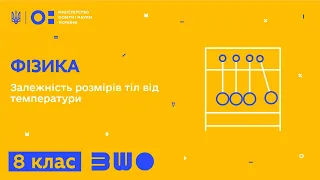 8 клас. Фізика. Залежність розмірів тіл від температури