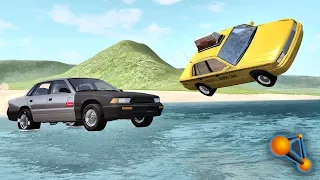 Car Surfing Crashes and Fails (Sliding, gliding) BeamNG Drive