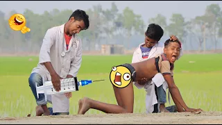 WhatsApp funny Videos Verry injection Comedy video Stupid Boys New doctor funny video 2021