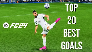 FC 24 TOP 20 GOALS 4K ! FIFA 24 TOP 20 GOALS !  BEST GOALS PS5 4K