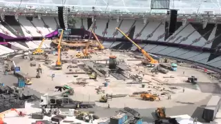 London 2012 Olympics - Opening Ceremony transition time lapse