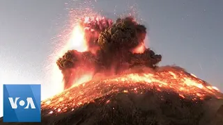 Volcano Explodes in Mexico, Creating Massive Column of Ash and Smoke