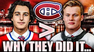 WHY THE HABS DRAFTED DAVID REINBACHER OVER MATVEI MICHKOV… REASONS REVEALED (Montreal Canadiens) NHL