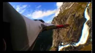 A Superman Flying in Norway, TRUE HUMAN FLIGHT in wingsuit! , wingsuit, Bispen, Norway