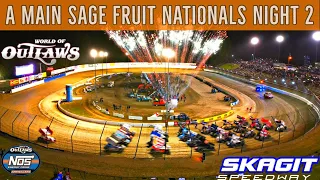 WORLD OF OUTLAWS A MAIN 29 LAPS NONSTOP?!?  SAGE FRUIT NATIONALS NIGHT #2