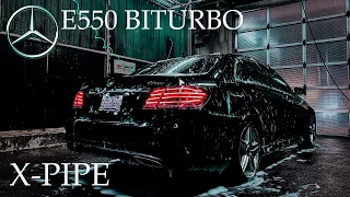 Mercedes E550 Biturbo X-Pipe Exhaust (Stage 1 Tuned)