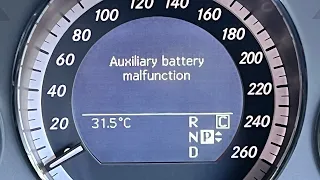 How to fix DTC 627400 643900 Auxiliary battery malfunction Mercedes Benz W212 E300