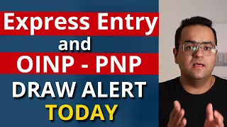 Express Entry Draw & OINP Draw Alert today #CanadaImmigration #canada #canadavisa #news #latestnews