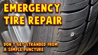 Tesla emergency tire repair - No Spare? No Problem!