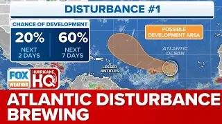 Tropical Disturbance In Atlantic Showing Some Signs Of Development