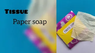 How to make a paper soap|paper soap making|Diy Homemade tissue hand soap|Mj crafts