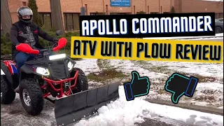 Apollo Commander ATV with Snowplow Review