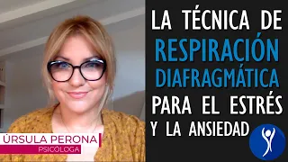 Técnica de respiración diafragmática para ayudarnos en situaciones de estrés o ansiedad