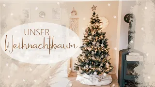 WEIHNACHTSBAUM SCHMÜCKEN I GOLD WEIß GLITZER I Schleierkraut