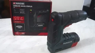 Unboxing: LIDL Parkside cordless nailer / stapler (PAT 4 C3)