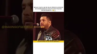 Bruno canta em homenagem ao seu pai que faleceu a poucos dias #shorts