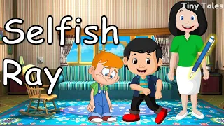 Selfish Ray Story in English with Subtitles | Tiny Tales | 1 minute stories | Audiobook