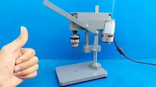 Homemade Mini Bench Drill from PVC