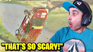 Summit1g Reacts to INSANE Crash & Fail Hill Climb Compilation! | JR-Rallye