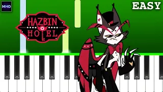 Hazbin Hotel - Loser, Baby - EASY Piano Tutorial (Slowed)