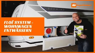 Floe Entwässerungssystem einbauen - Wasserleitungen vom Wohnwagen / Wohnmobil einfach entleeren