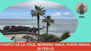 Tenerife, Puerto de la Cruz, Punta Brava walk, 26 Feb-23