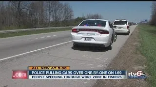 Police crack down on people speeding on I-69 in Fishers