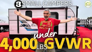 3 Small Campers Under 4,000lbs GVWR - 2024 Models