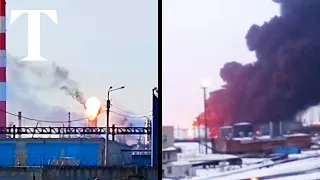 Russian oil refineries attacked in major Ukraine drone strike