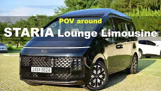 2022 Hyundai STARIA Lounge Limousine POV exterior and interior