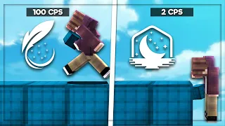 Feather CLIENT vs Lunar CLIENT w Minecraft *100CPS?*