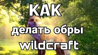 Как делать обработки wildcraft, как их делаю я