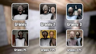 Granny 1 2 3 PC Vs Mobile Latest Update Full Gameplay | Granny All Chapters PC Vs Mobile