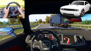 Dodge Challenger SRT Hellcat 2018 | ETS2 1.46  [Steering wheel gameplay]