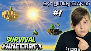 Επιβίωση στα ιπτάμενα νησιά Sky block islands Survival Minecraft Famous Games @LetsPlayKristina