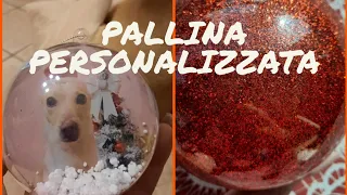 DIY PALLINA PERSONALIZZATA DI NATALE CON FOTO E GLITTER