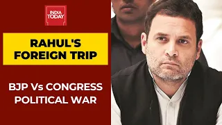 Congress Vs BJP War Over Rahul Gandhi's Foreign Trip Amid Farmers Protest