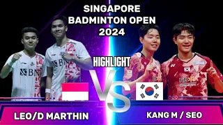 Set 3 | Leo/D Marthin (INA) vs Kang M/Seo (KOR) | Singapore Open 2024 | Highlight Badminton