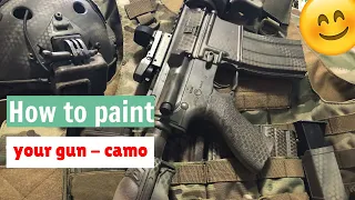 How to paint your gun - camouflage