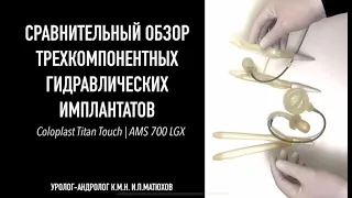 Сравнительный обзор трехкомпонентных гидравлических имплантатов. Coloplast Titan Touch и AMS 700 LGX