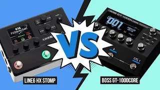 Line 6 HX Stomp vs. Boss GT-1000Core - Audio Comparison (no talking)