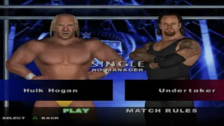 Hulk Hogan vs Undertaker in wwe smackdown pain 2k23 mod aether sx2 emulater