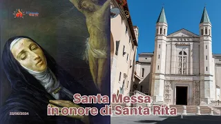 ore 10:15 - SANTA MESSA PONTIFICALE e SUPPLICA  in onore di Santa Rita - Cascia - 22/05/2024