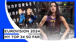 Eurovision 2024 🇸🇪 | My Top 34 | NEW - 🇦🇺🇬🇪🇬🇷🇵🇹🇸🇪 + 🇦🇱 REVAMP