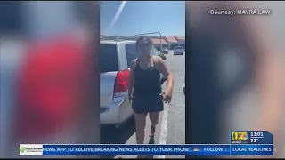 Video captured confrontation after infant, young boy left in vehicle